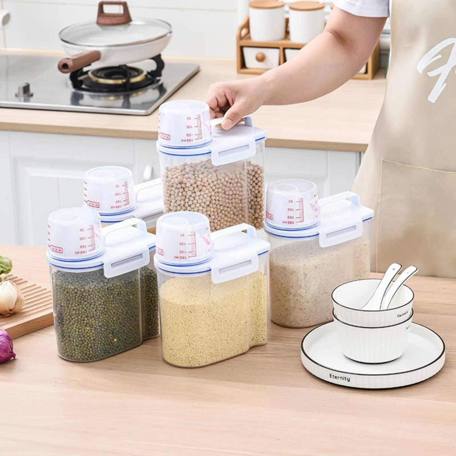 Food Storage Containers - Контейнер для хранения риса, безопасный дозатор