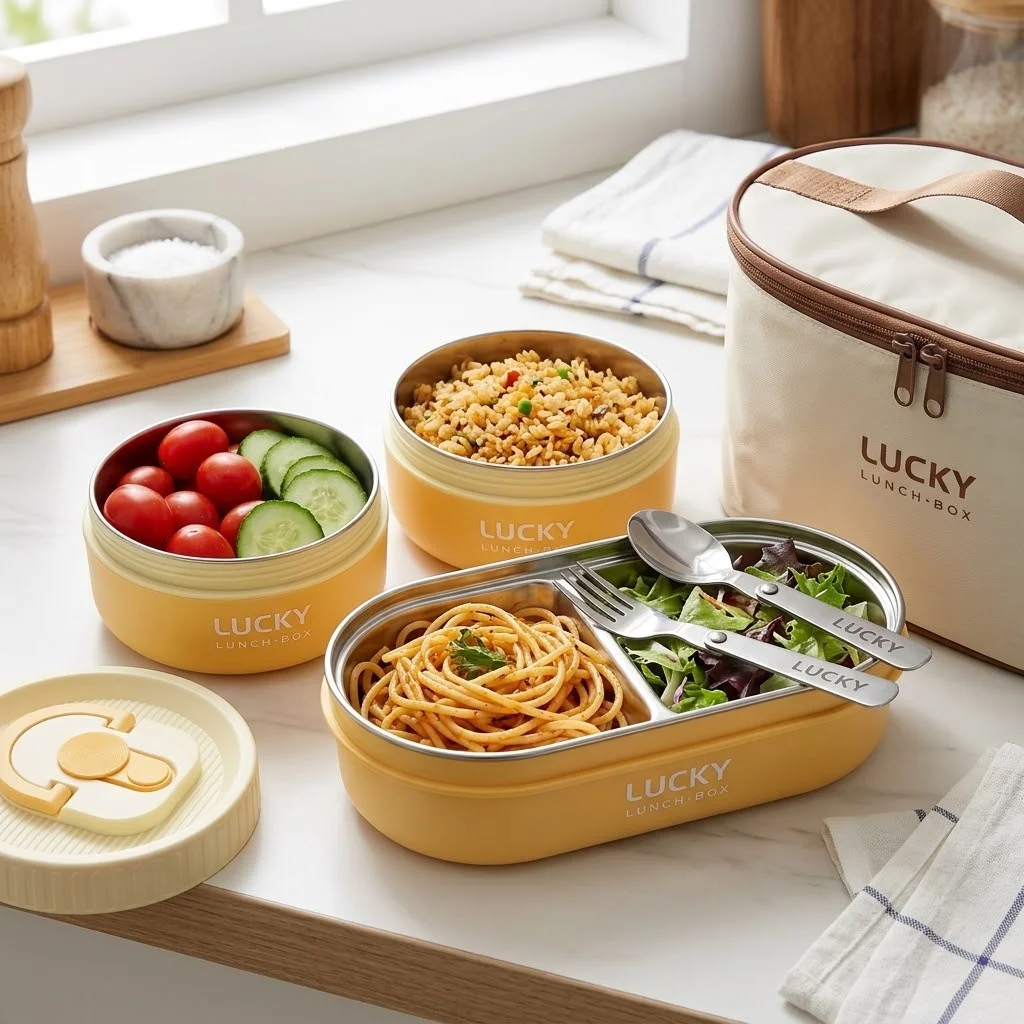 Food Storage With Dividers - Набор ланч-боксов из нержавеющей стали 304