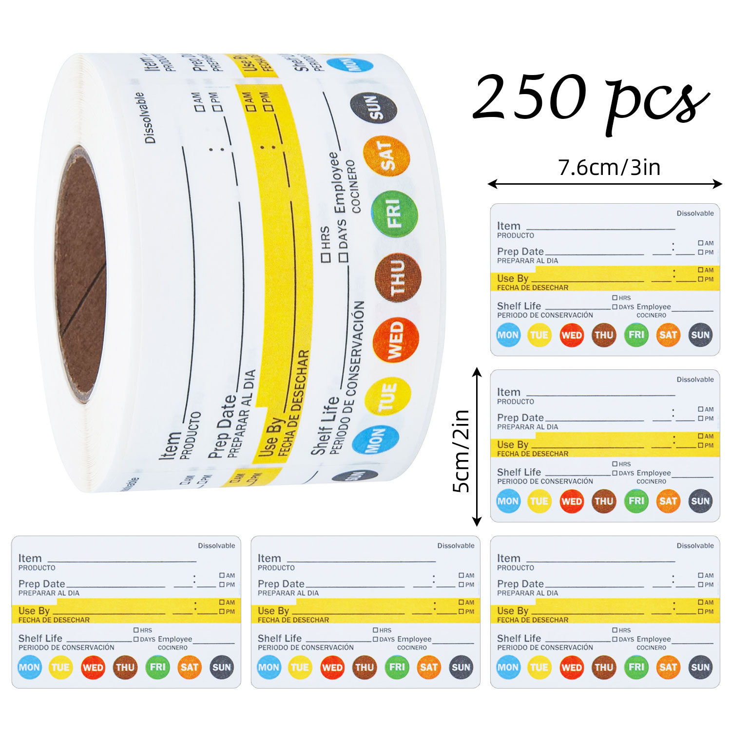 250 шт./рулон, водонепроницаем – обзор и цена Food Storage Labels